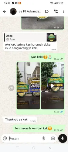 Testimonial Papan Bunga Pernikahan geredug