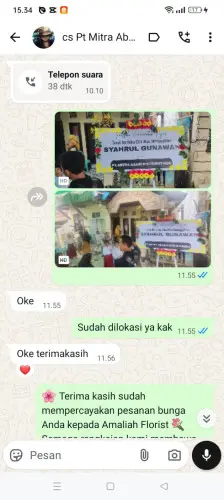 Testimonial Papan Bunga geredug